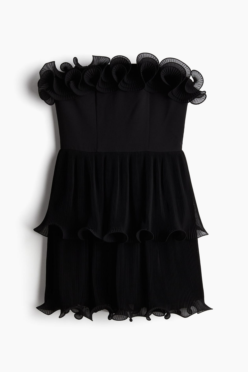 Vestido bandeau con volantes - H&m фото 5