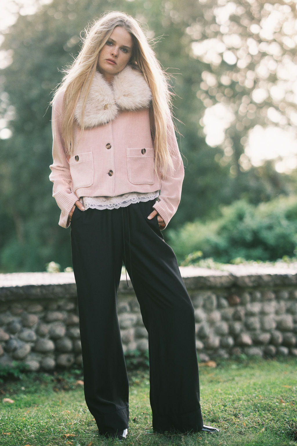 Pantal?n con cord?n de ajuste - H&m фото 4