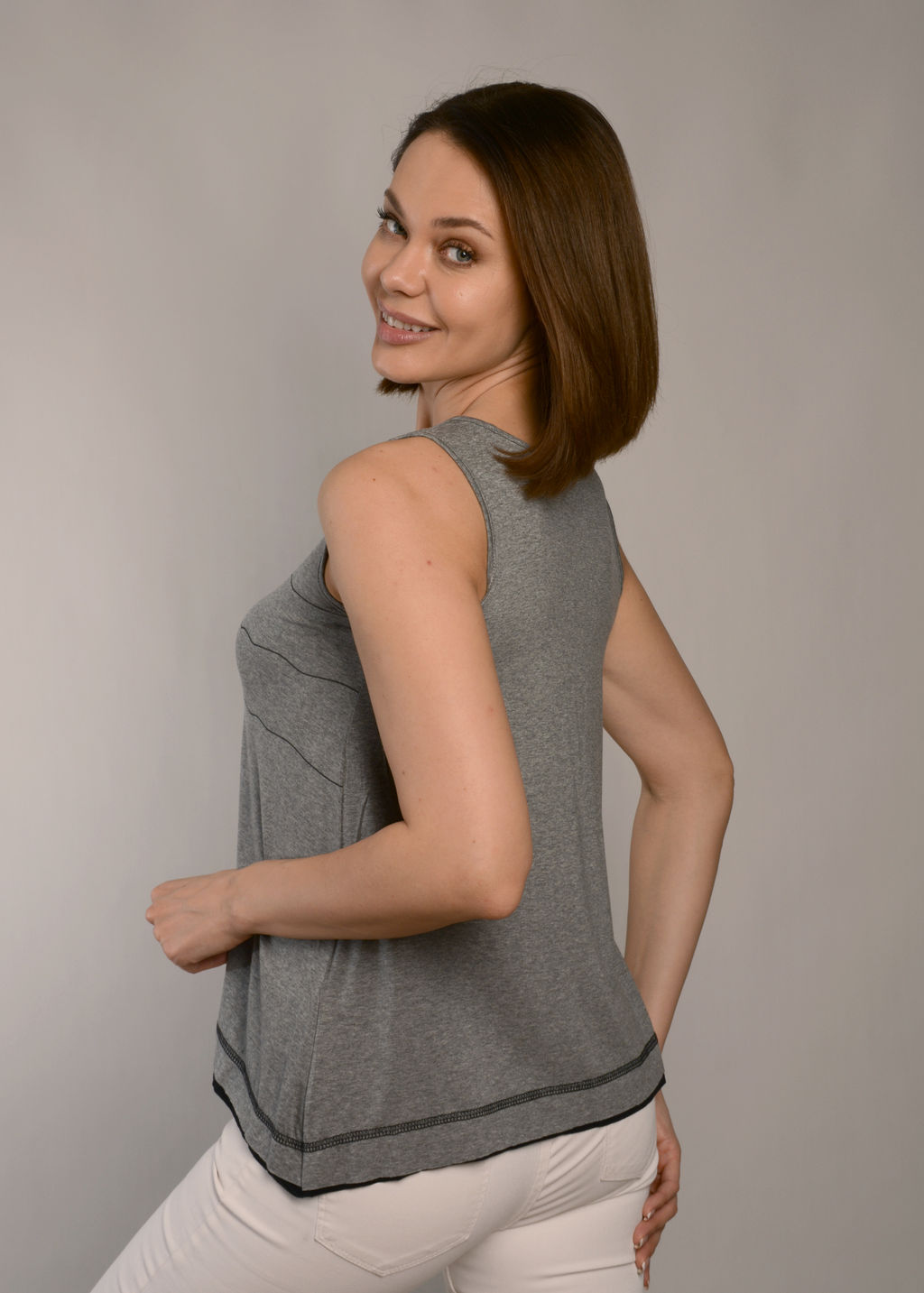 Майка женская ДЕВИЗ (серый №3) - Ивановская трикотажная компания фото 2