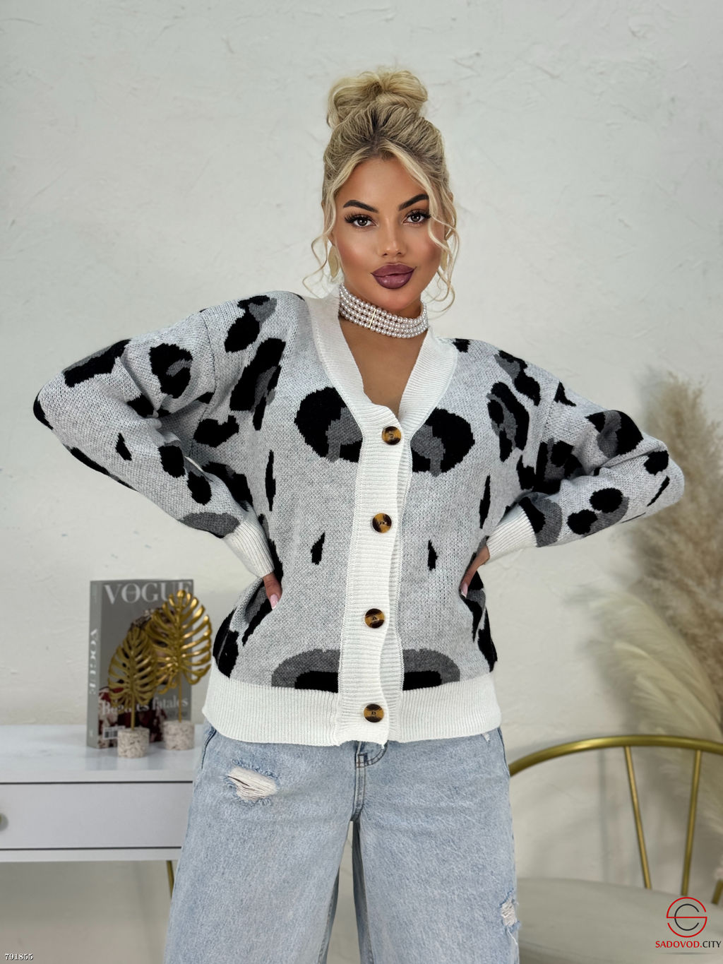 Кардиган кофта на пуговицах