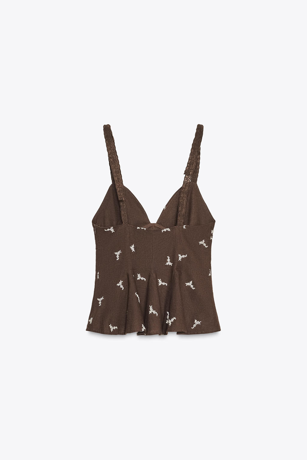 PEPLUM EMBROIDERED TOP - Zara фото 6