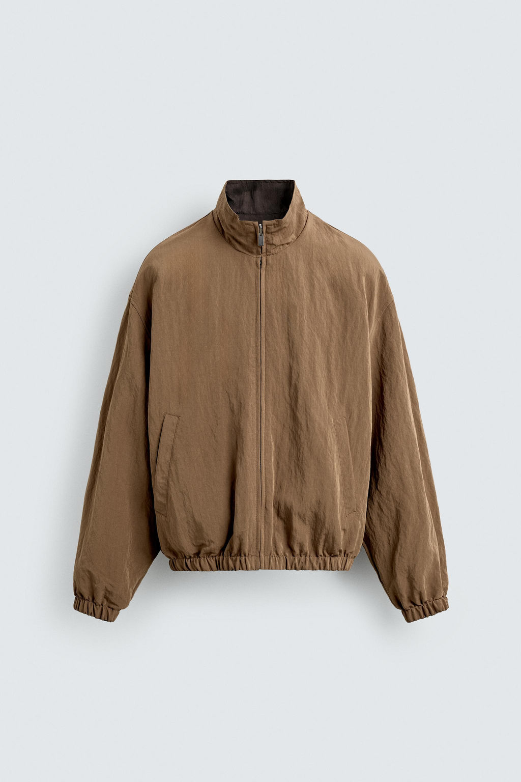 CAZADORA BOMBER FLUIDA REVERSIBLE / Marr?n - Zara фото 10
