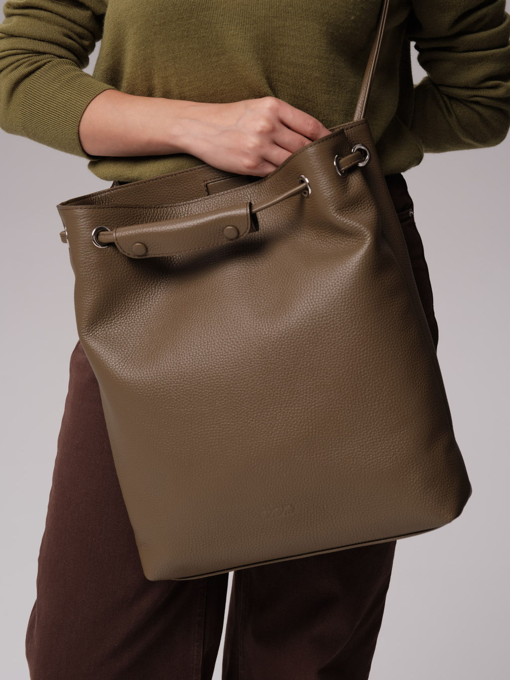 Кожаная сумка Ann DBR 31228 зеленый дуб  фото 6