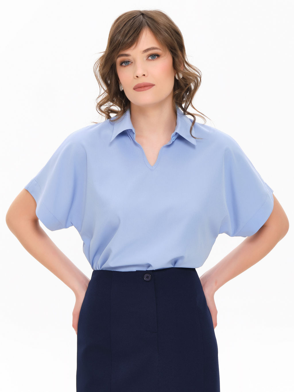 Блузка с цельнокроеным рукавом - Priz фото 2