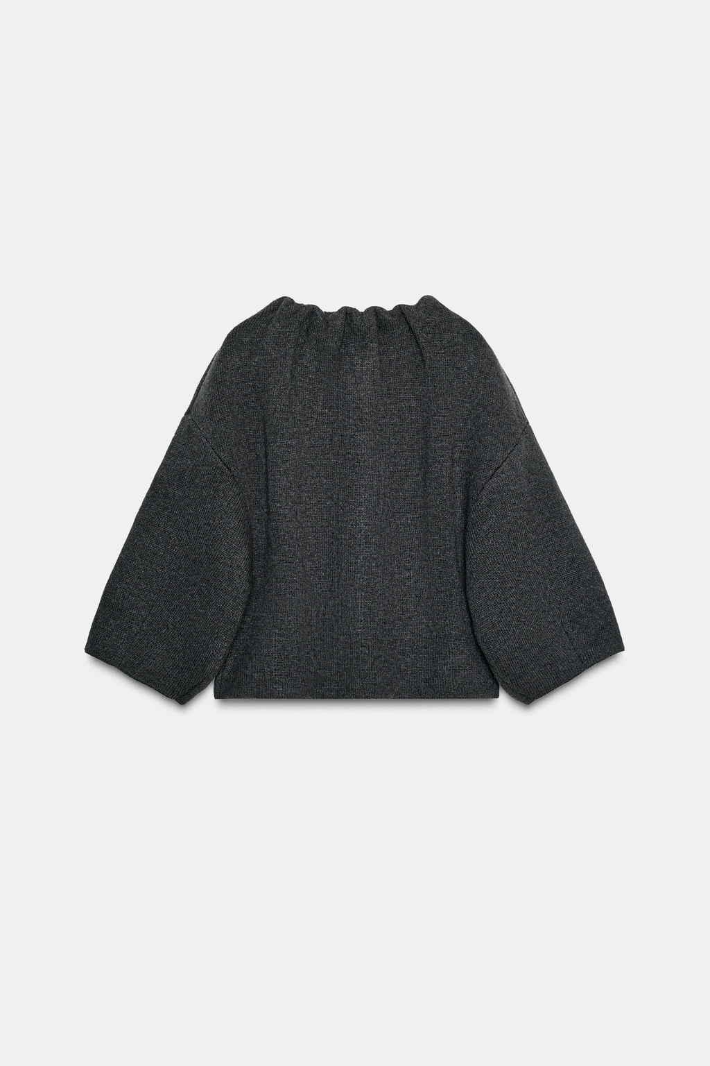 SHORT COAT WITH WOOL AND RUFFLED COLLAR - Zara фото 2