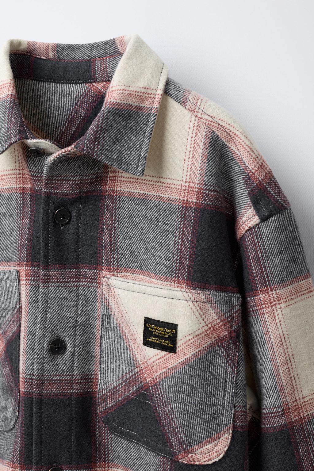 CHECK OVERSHIRT - Zara фото 3