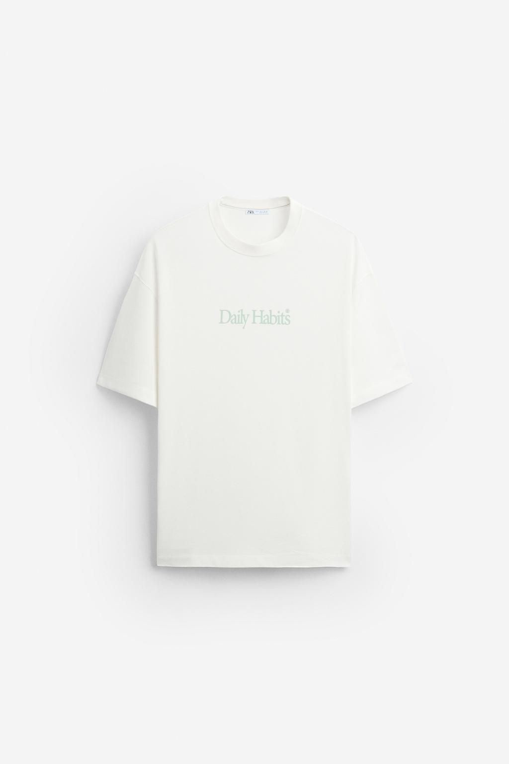 SLOGAN PRINT T-SHIRT - Zara фото 6