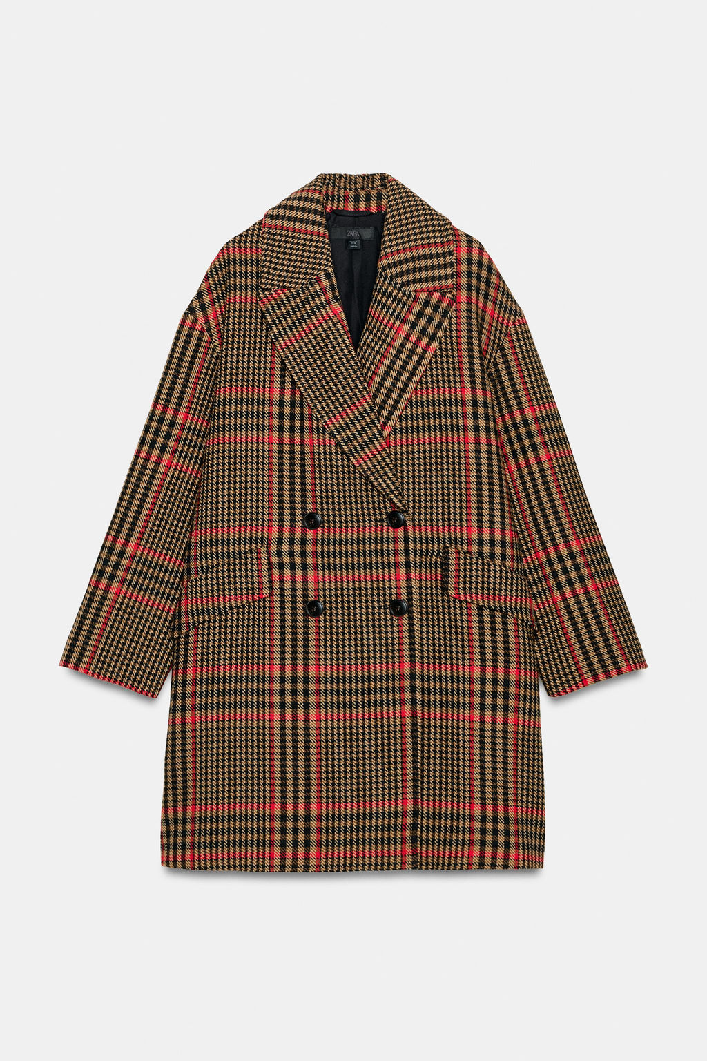 OVERSIZE CHECK COAT - Zara фото 16