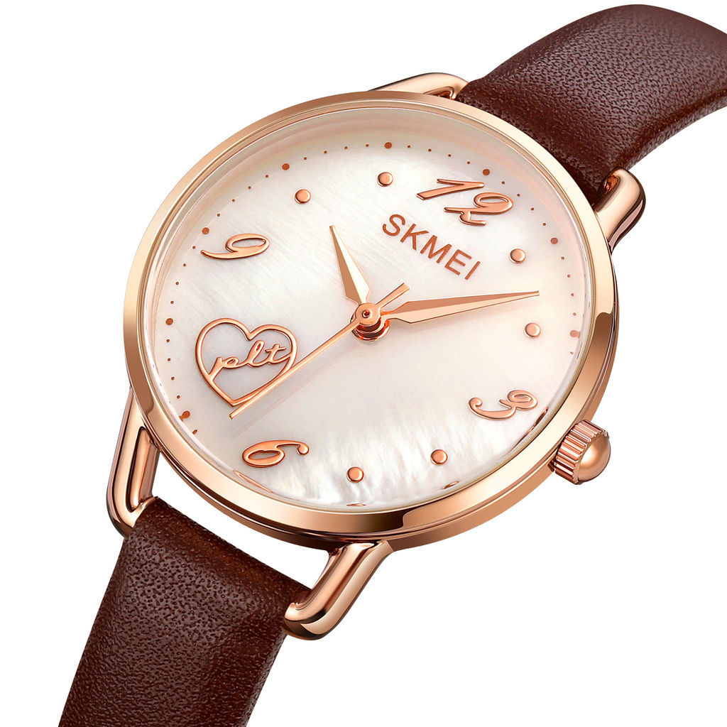 Часы наручные Skmei женские кварцевые 2005rose-gold-brown