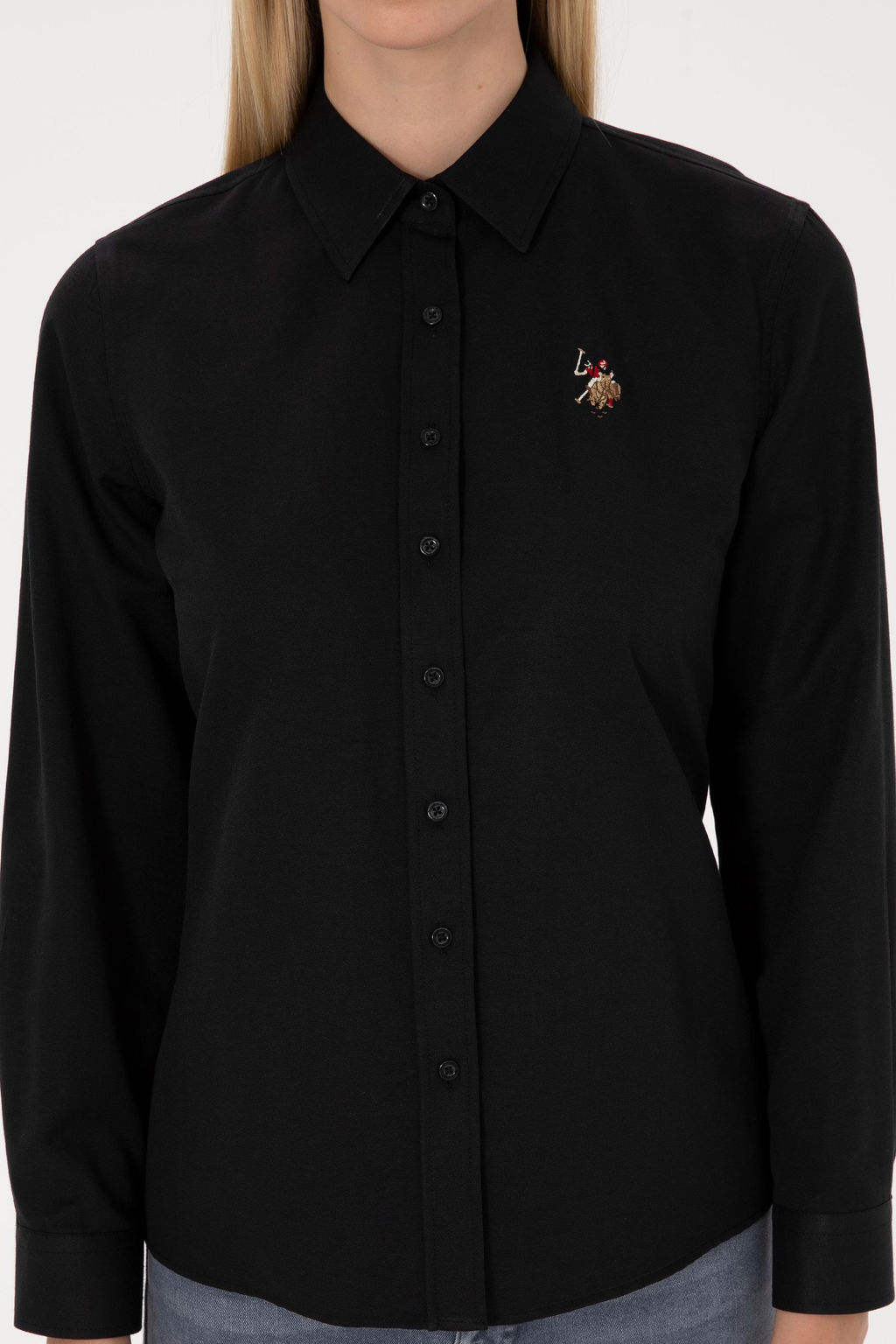 Kad_n Siyah Uzun Kollu Basic G_mlek - U.s. polo assn фото 6