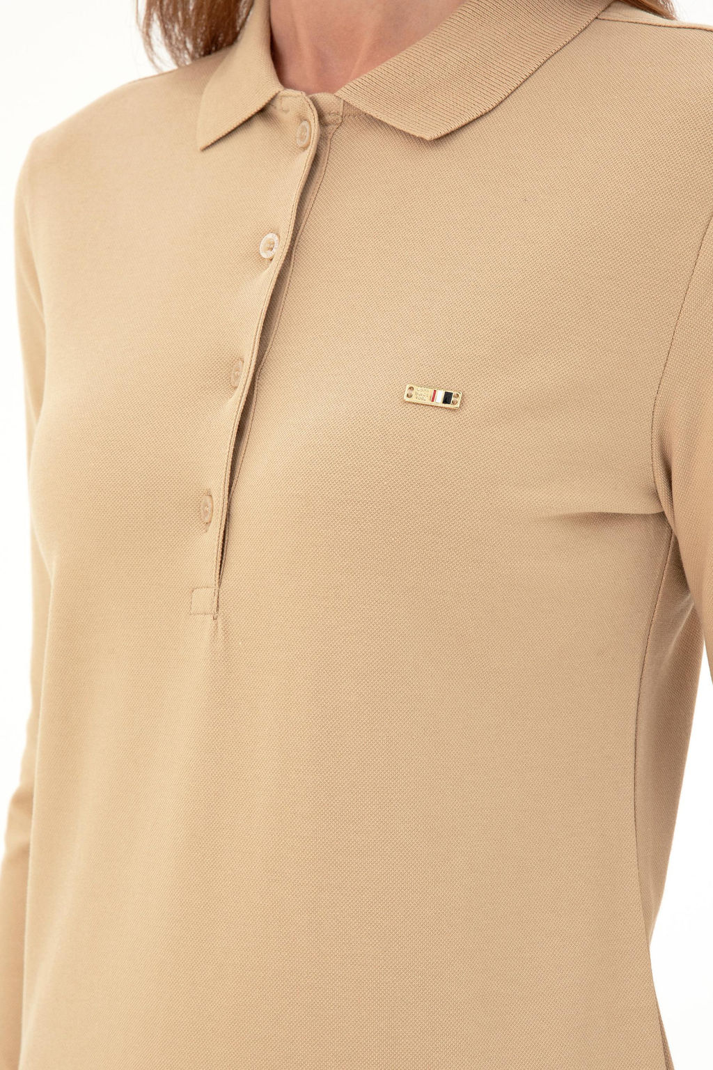 Женский базовый свитшот песочного цвета Неожиданная скидка в корзине - U.s. polo assn фото 7