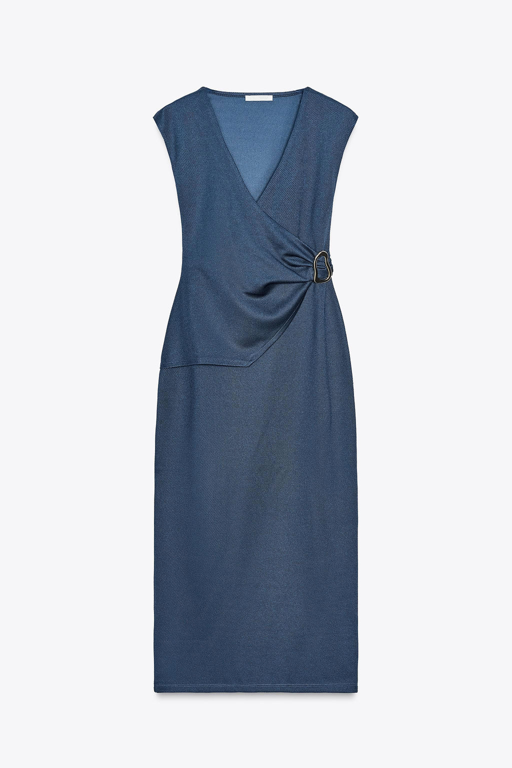 TWILL WRAP DRESS - Zara фото 5