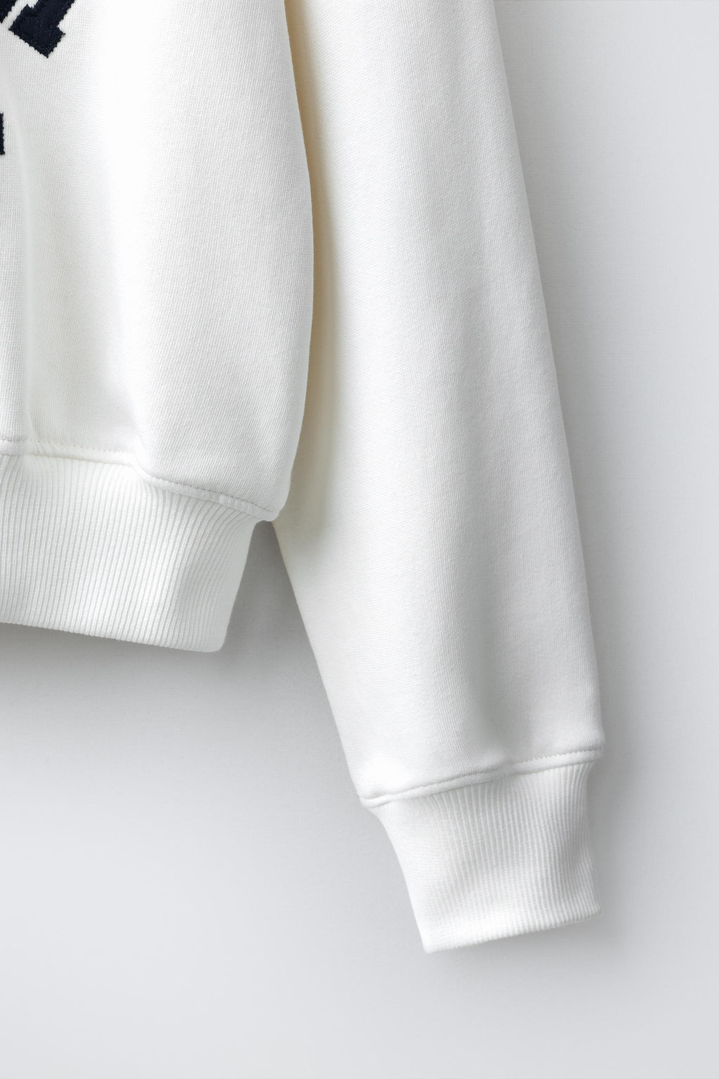SUDADERA JOGGING TEXTO / Blanco - Zara фото 5