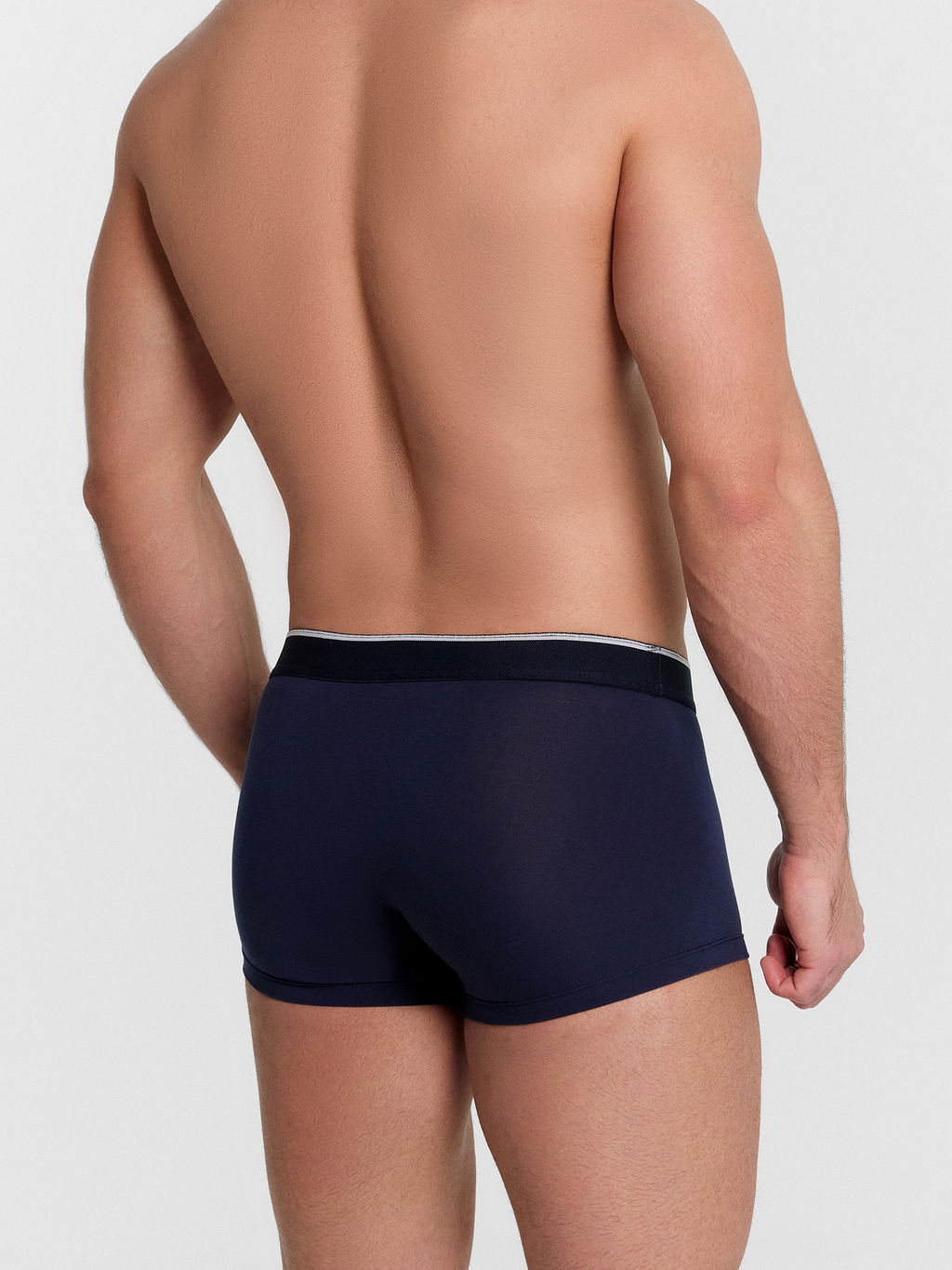 Трусы мужские боксеры мультипак (2 шт.) в синих оттенках глубокий синий +темный сланец1 411215-2 - Mark formelle фото 4