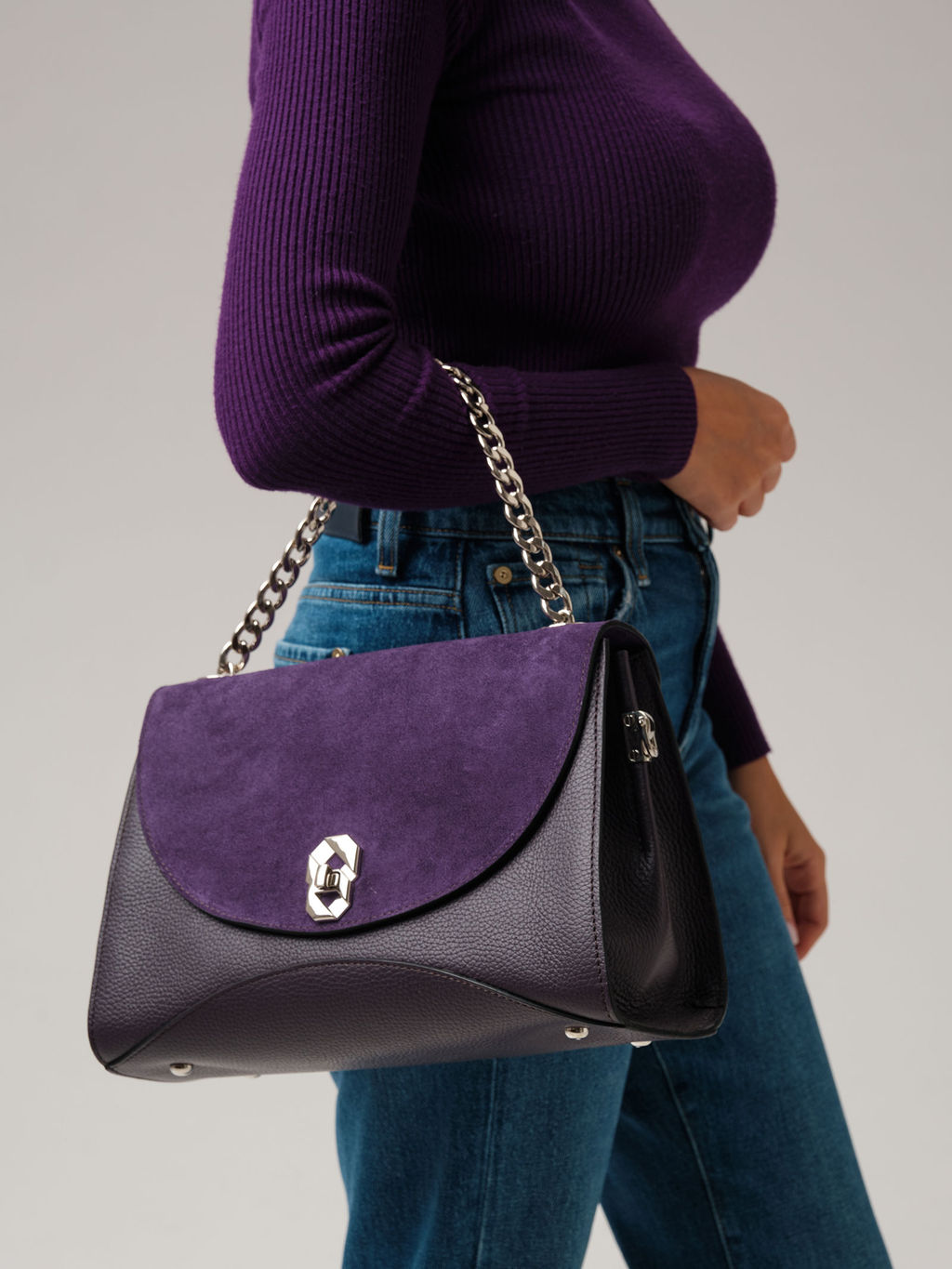 Сумка на плечо Azaro 30837 пыльно-фиолетовый