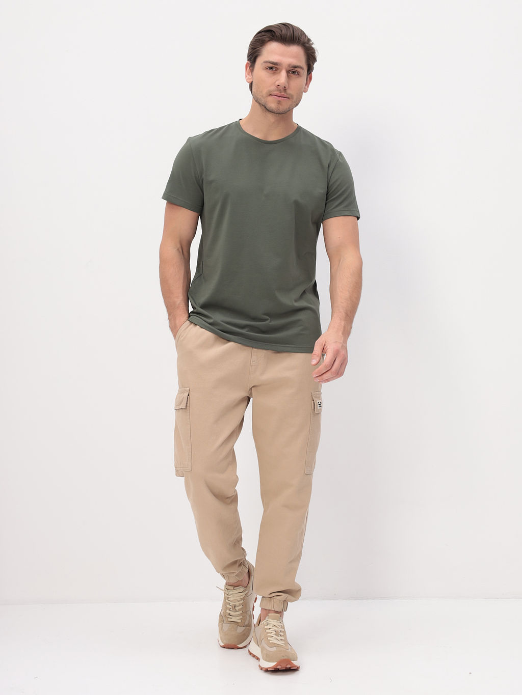 Футболка мужская короткий рукав GREG G145-KO-SA-S5094 (хаки) фото 5