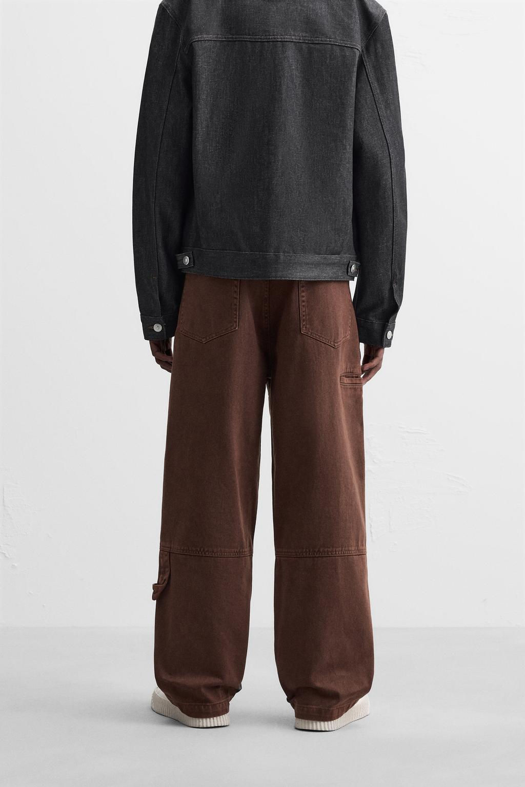 CARPENTER DENIM TROUSERS - Zara фото 3