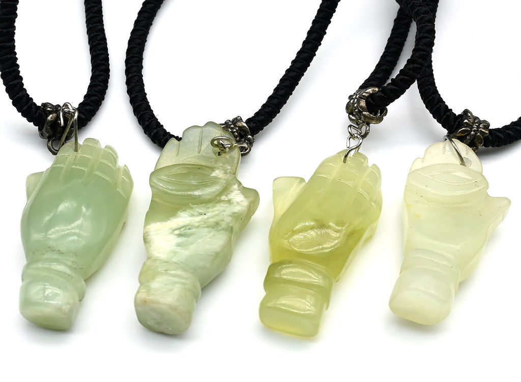Подвеска из нефрита Слоник на шнурке 48-62см - Радуга камня фото 7
