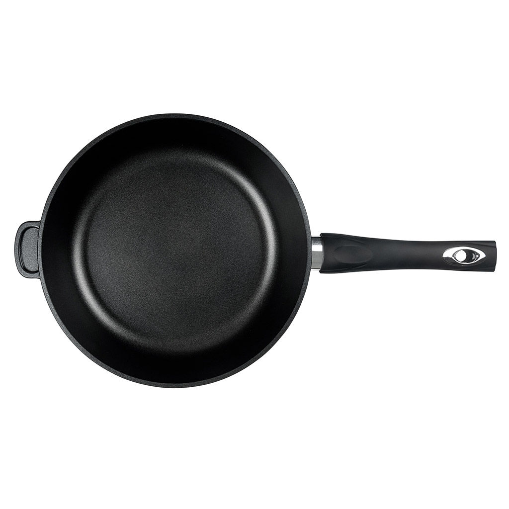 Сковорода с тефлоновым покрытием д30см Классик, h7,5см, s0,42см, ручка из термостойкого пластика (Россия) - Домашняя мода фото 2