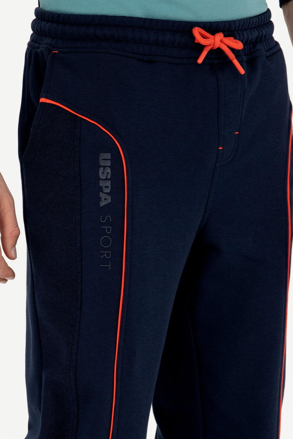 Штаны спортивные U. S. Polo Assn темно-синие из хлопка - U.s. polo assn фото 19