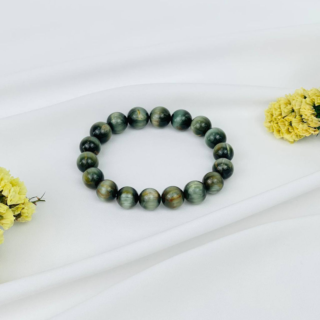 Браслет из Соколиного глаза 18,5 см - Радуга самоцветов фото 3