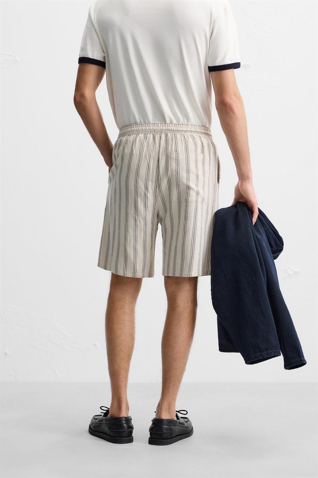 LINEN - VISCOSE BERMUDA SHORTS - Zara фото 24