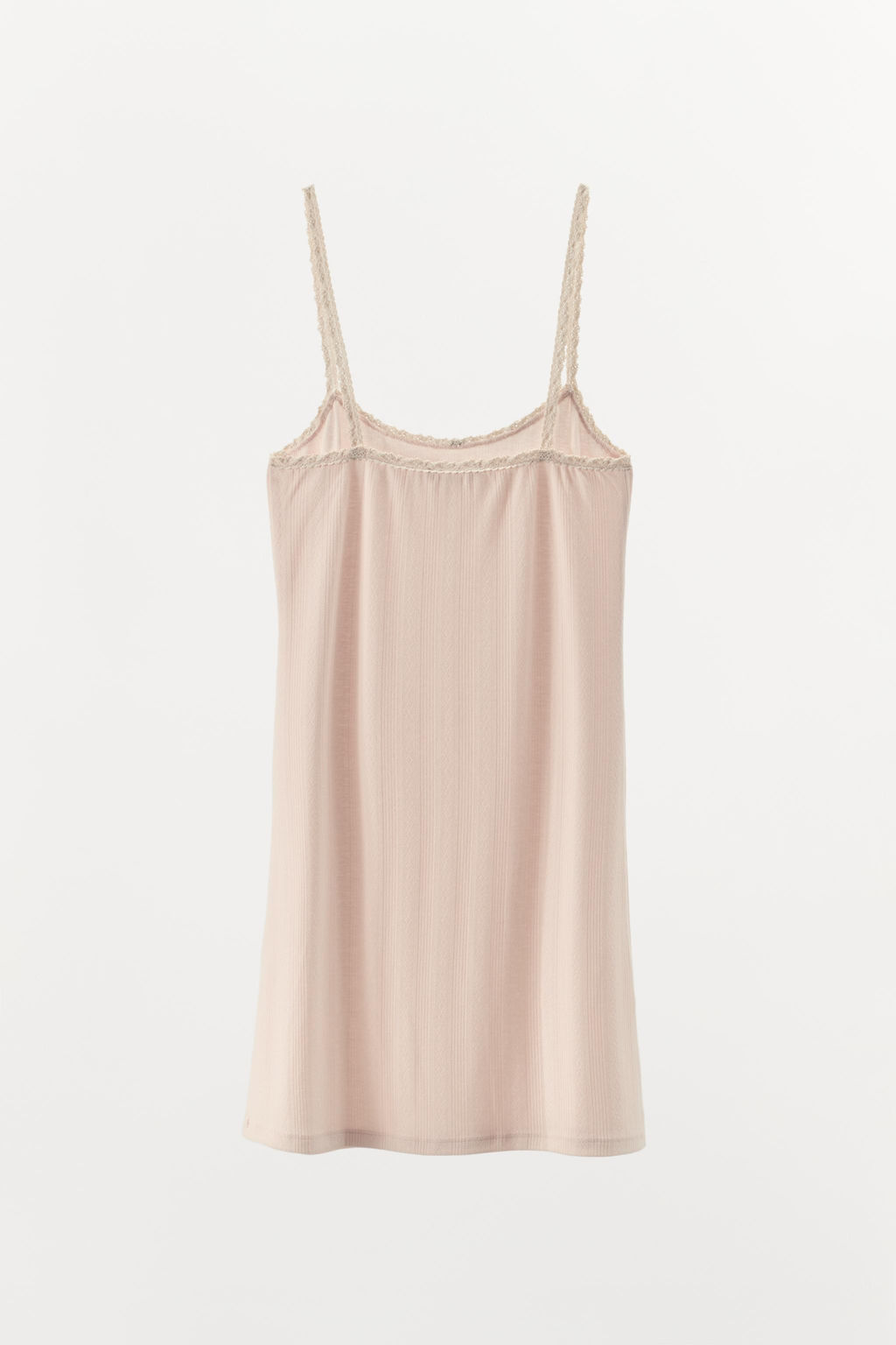 POINTELLE LACE TRIM DRESS - Zara фото 4