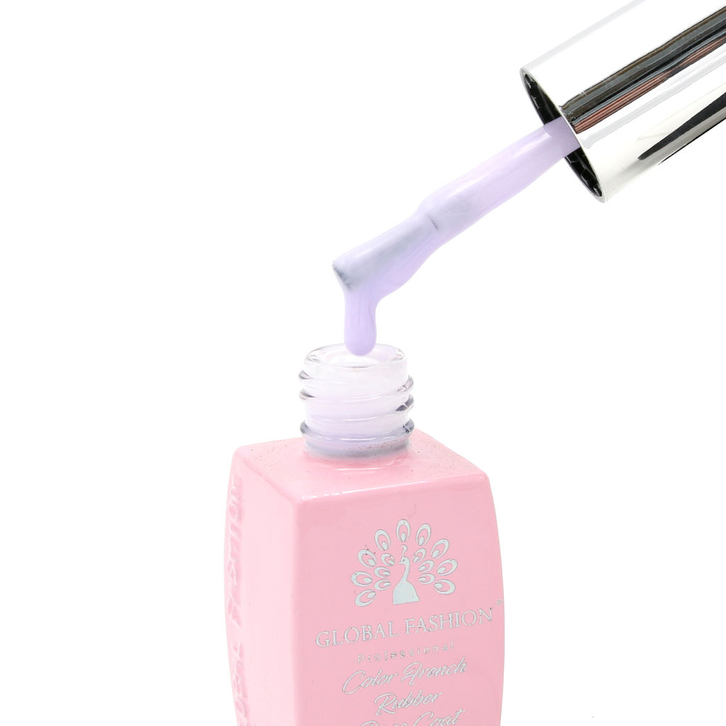 Цветная френч база для гель лака Global Fashion, Color French Base Coat 8 мл, 16  фото 9