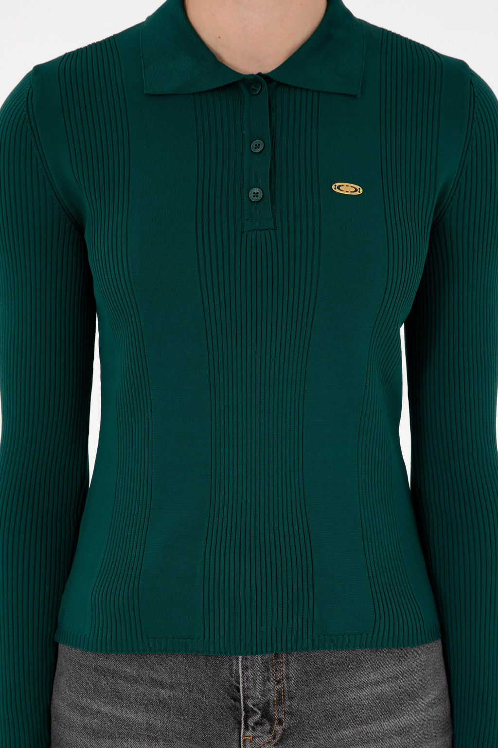 Женский темно-зеленый свитер Неожиданная скидка в корзине - U.s. polo assn фото 6