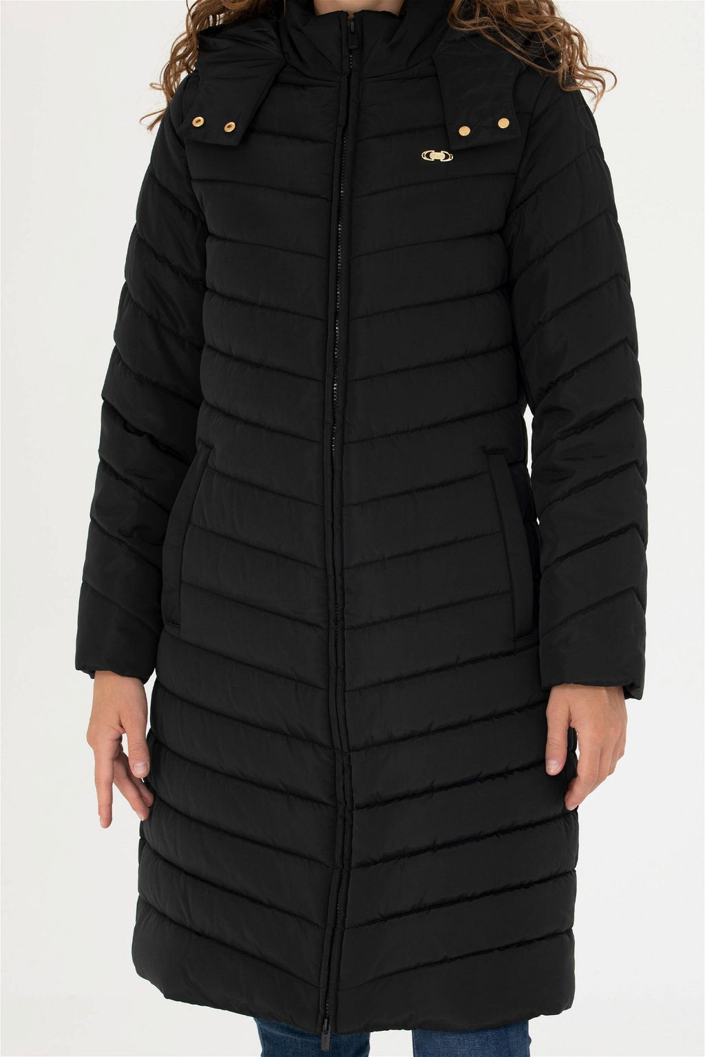 U. S. Polo Assn Женское черное пальто - U.s. polo assn фото 6