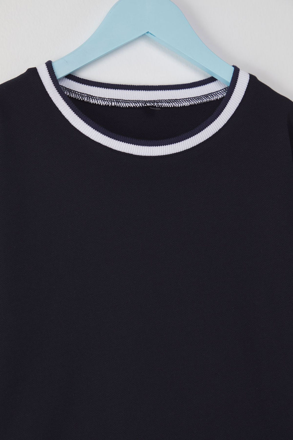 Lacivert K?z Cocuk %100 Pamuk Basic Regular/Normal Kal?p Biye Detayl? Orme T-Shirt TKDSS25TS00064 - Trendyolmilla фото 2