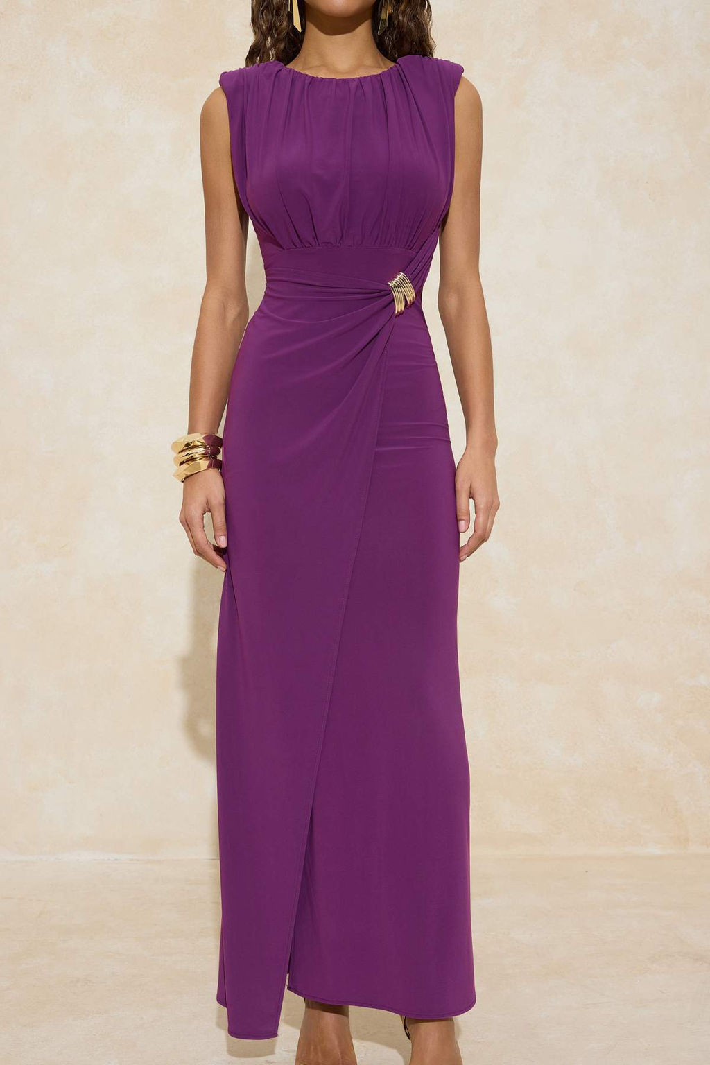 Siyah Duz Aksesuar Detayl? Maxi Abiye & Mezuniyet Elbise TPRSS26AE00026 - Trendyolmilla фото 7