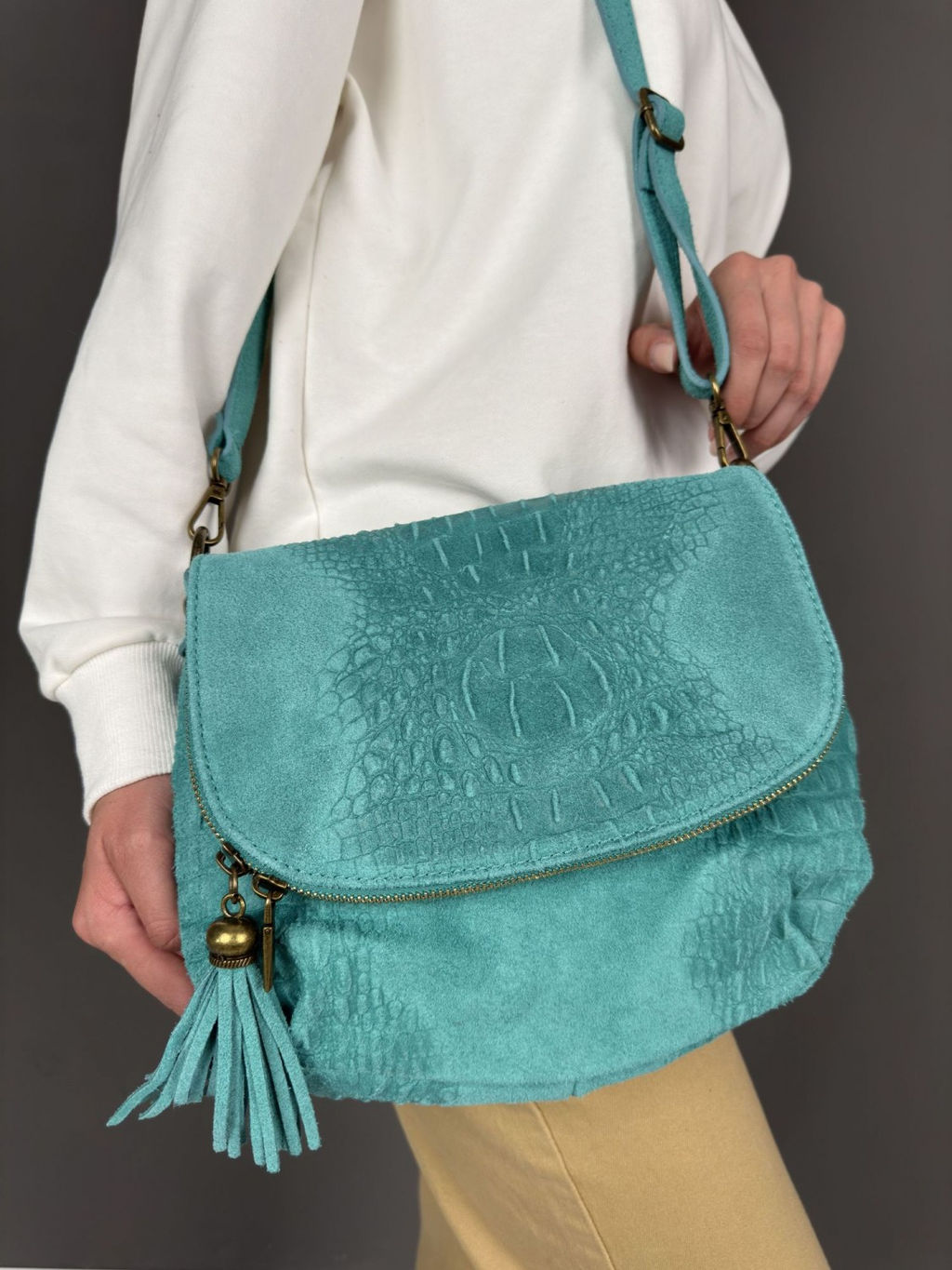 Сумка женская из телячьей кожи