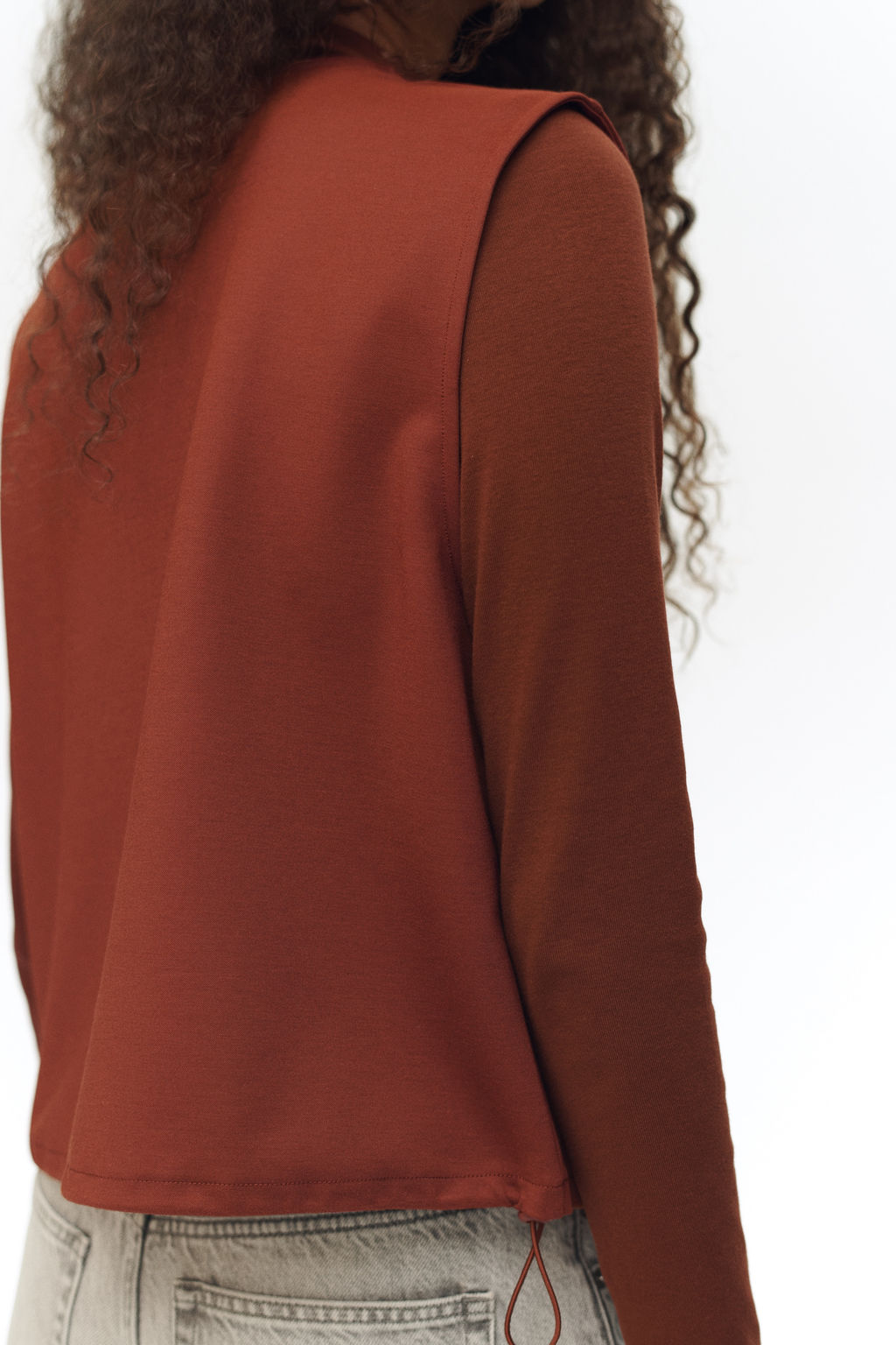 Top de punto con cord?n de ajuste - H&m фото 6