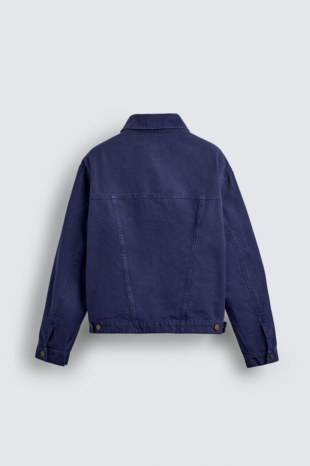 CAZADORA LAVADA RELAXED FIT / Azul tinta - Zara фото 8