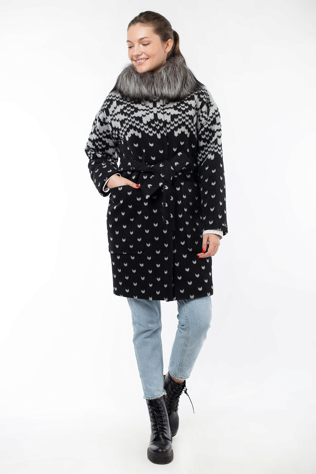 Пальто женское утепленное (пояс) - Империя пальто фото 3