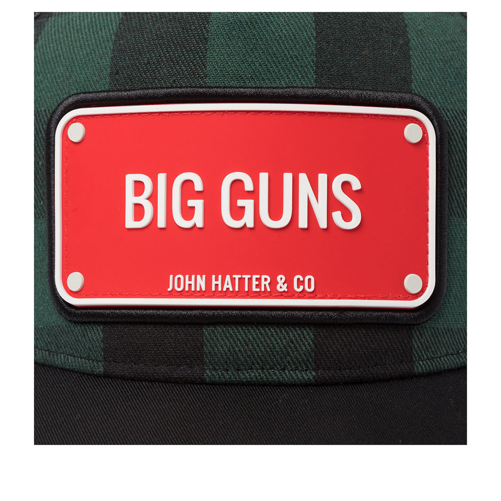 Бейсболка JOHN HATTER арт. R-1125-U00 Big Gun Chequered (зеленый / черный)  фото 4