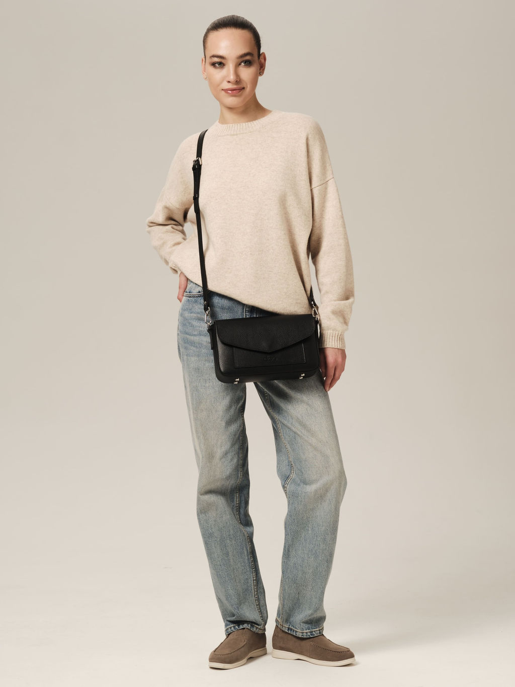 Кожаная сумка Rosie DBR 31158 черный фото 8