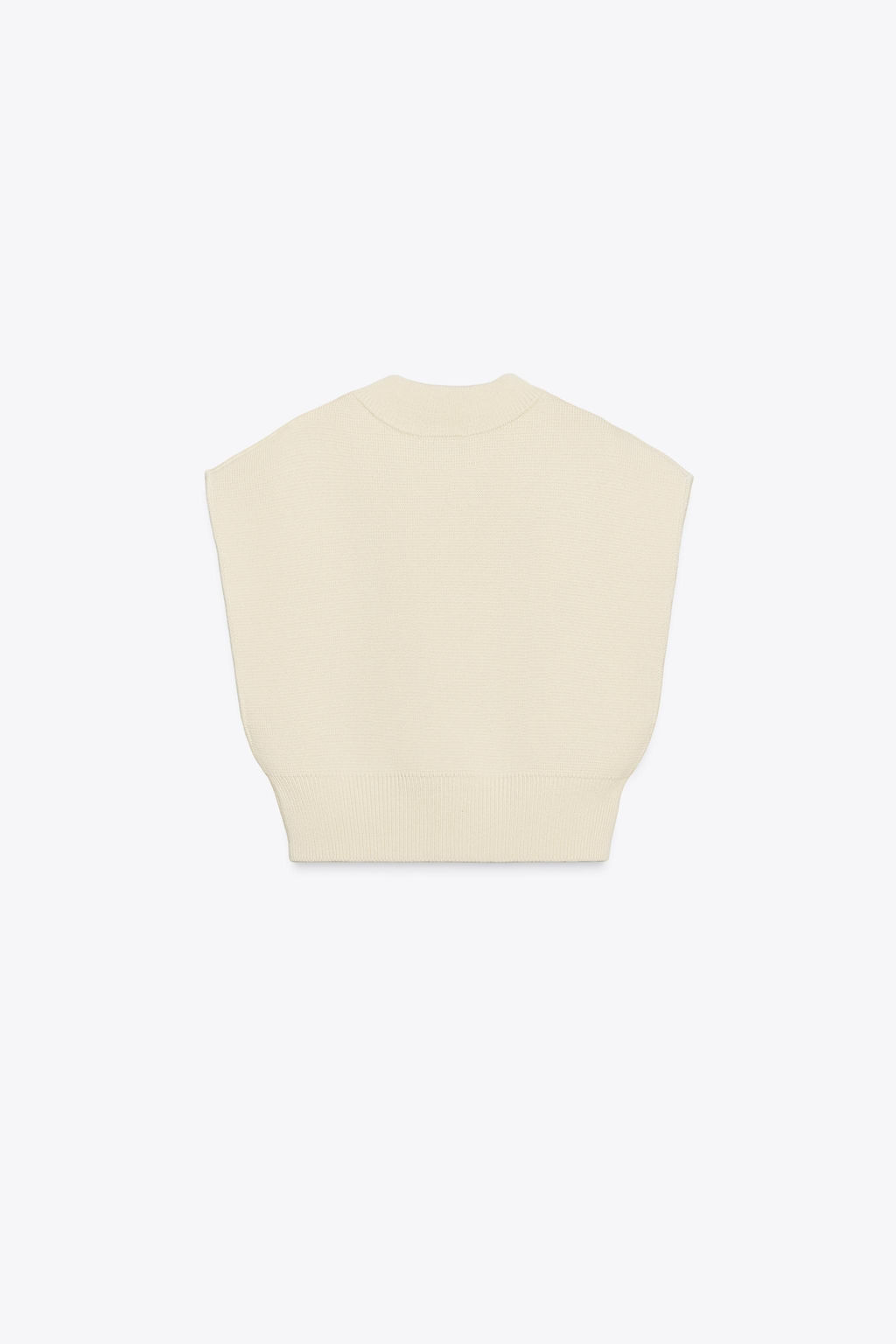 PLAIN KNIT CROPPED VEST - Zara фото 2