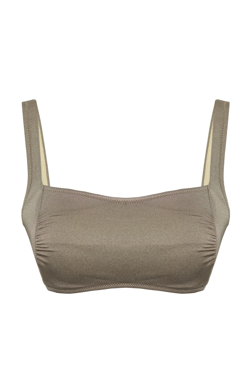 Haki Buzgulu Bralette Kapl? Bikini Ustu TBESS25BU00035