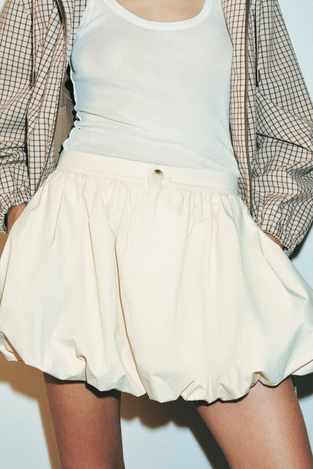 FALDA MINI GLOBO SET / Crudo - Zara фото 2