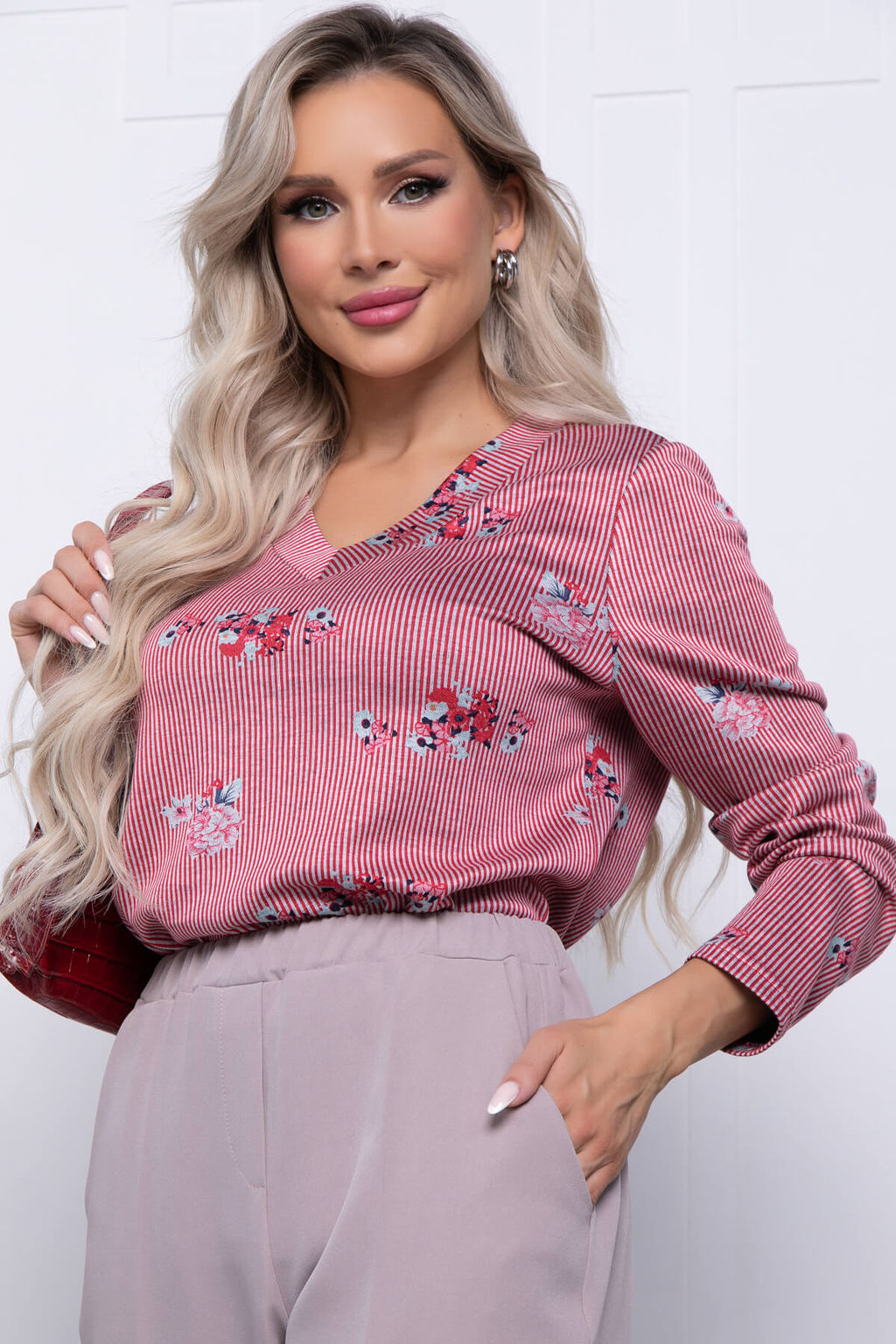 Джемпер Прованс стиля Б7278 (пинк) - Lt collection фото 3