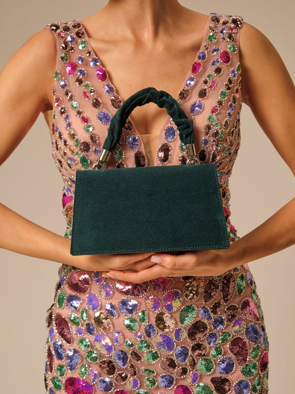 Сумка замшевая Deboro 30715 форест