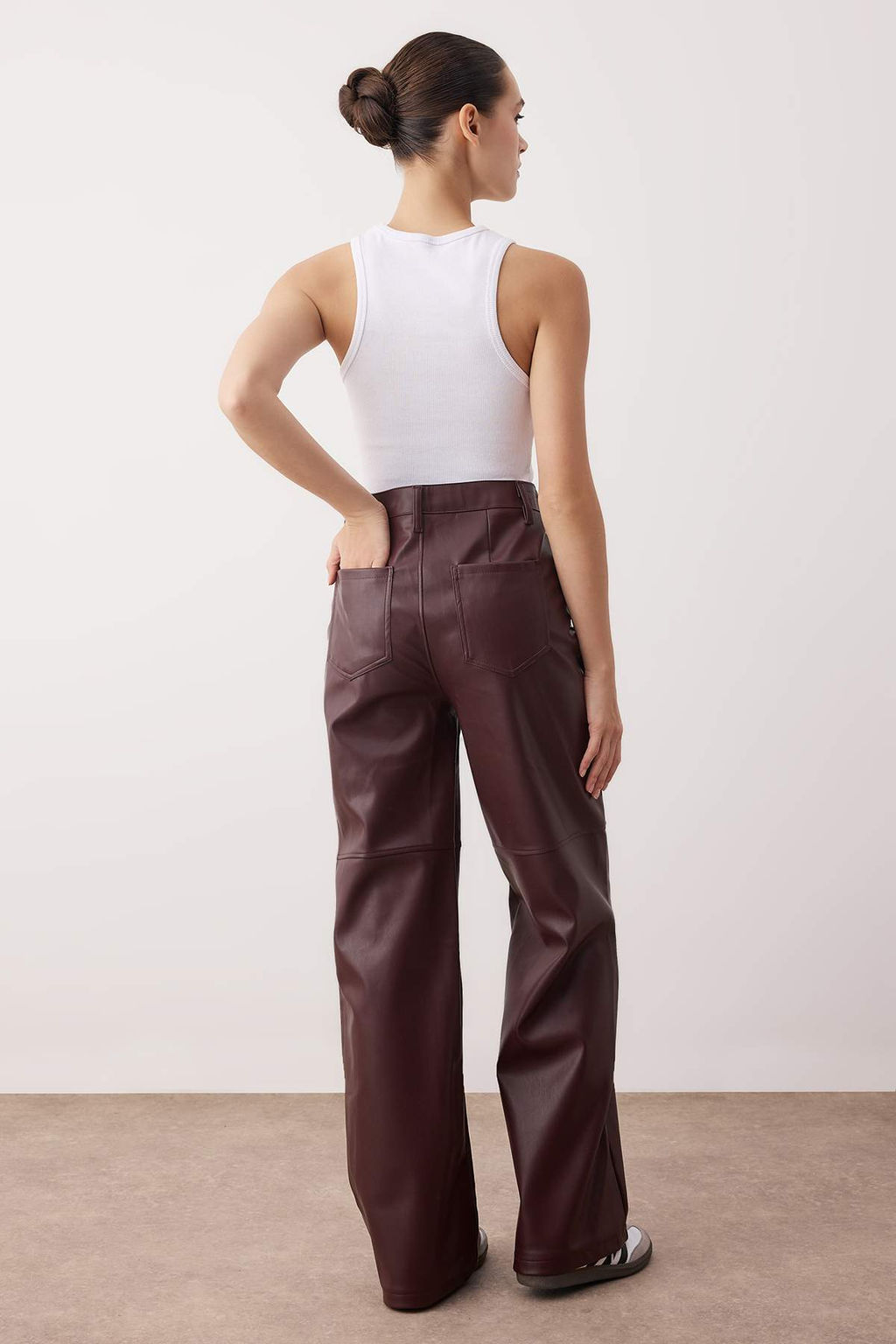 Relaxed/Rahat Straight/Boru Paca Dikis Detayl? Pantolon TWOAW26PL00097 - Trendyolmilla фото 4