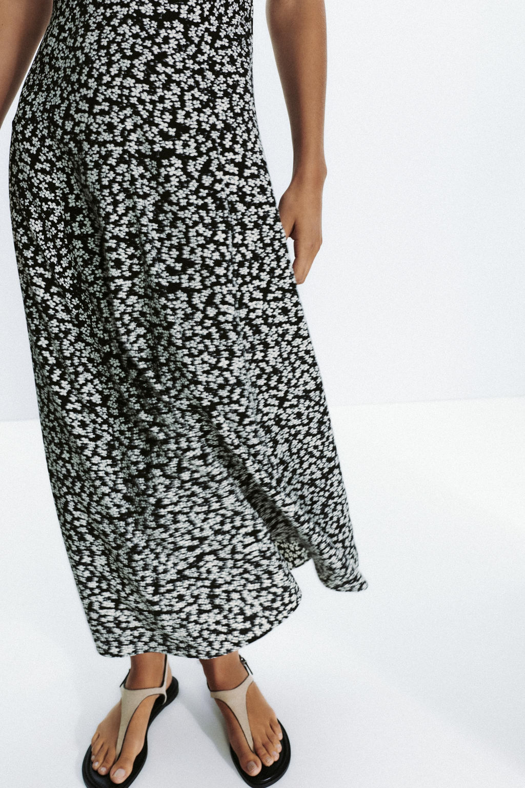 FLORAL PRINT MIDI DRESS - Zara фото 5