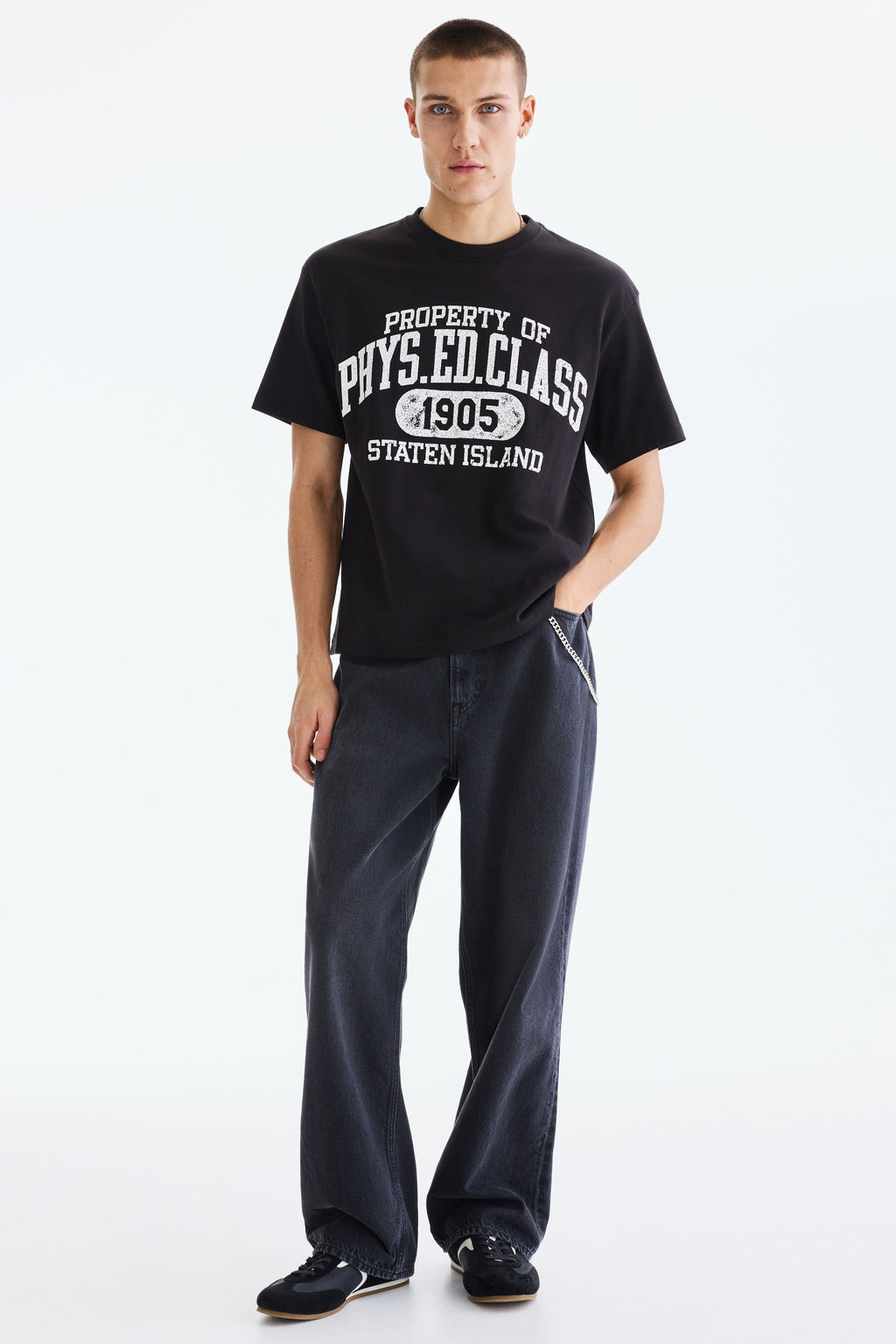 Camiseta con motivo estampado Loose Fit - H&m фото 29
