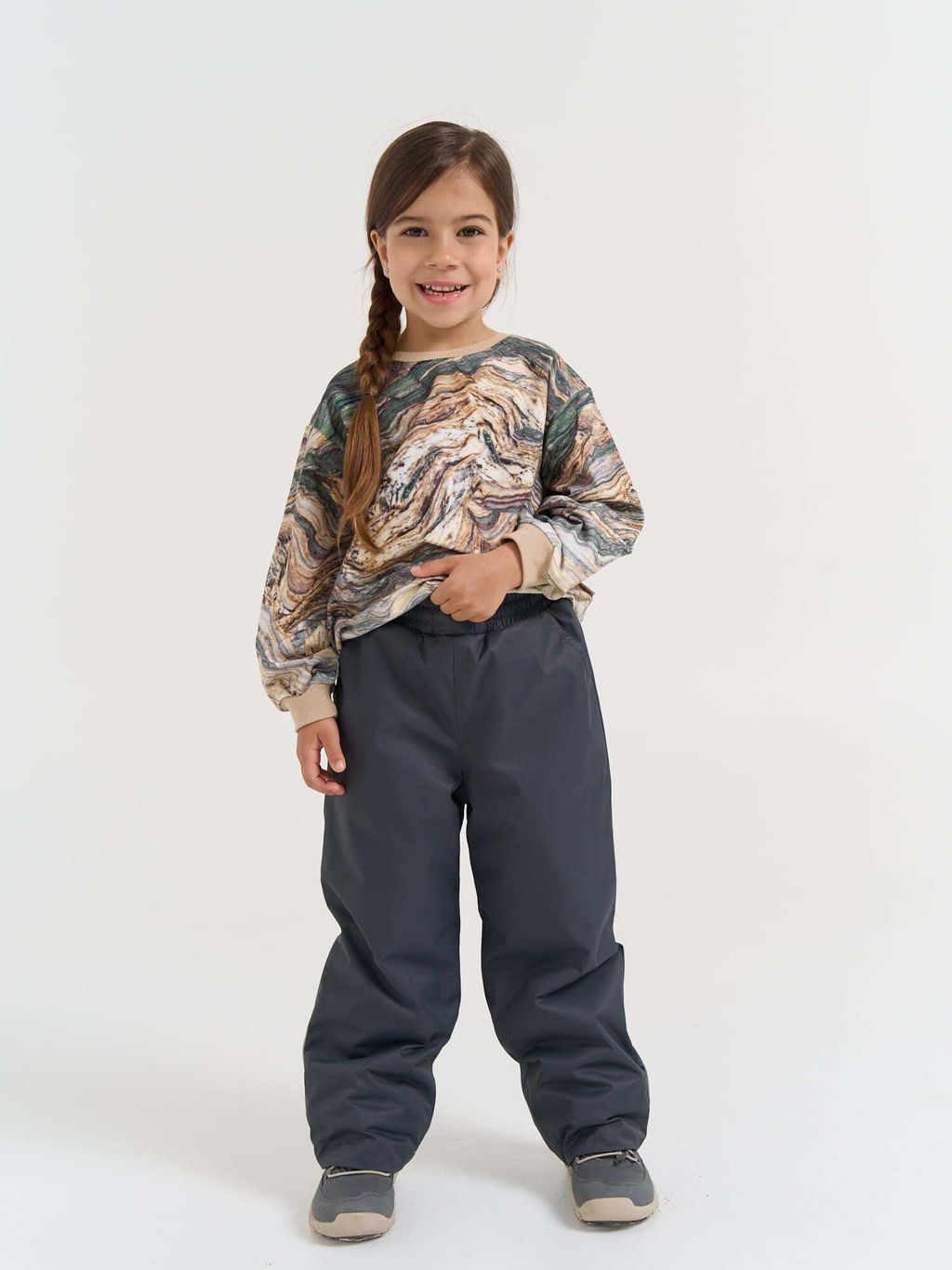 Брюки демисезонные Антрацит с утеплителем - Bungly фото 3