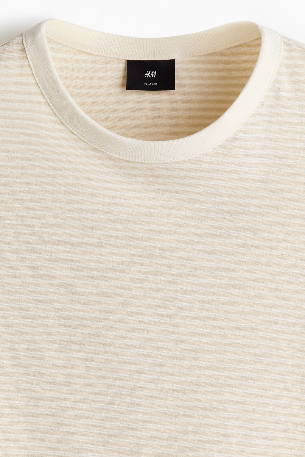 Camiseta en mezcla de lino Relaxed Fit - H&m фото 7