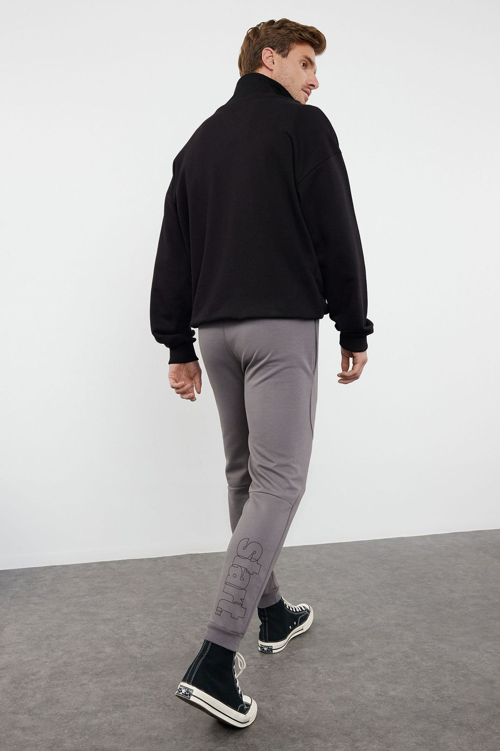 TRENDYOL MAN Fume %100 Pamuk Regular/Normal Kesim Dikis Detayl? Esofman Alt? TMNAW25EA00023 - Trendyolmilla фото 3