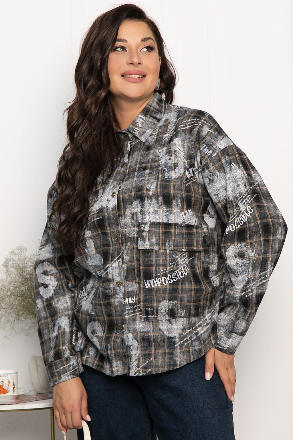 Рубашка хлопковая Шэрри - Lt collection фото 17